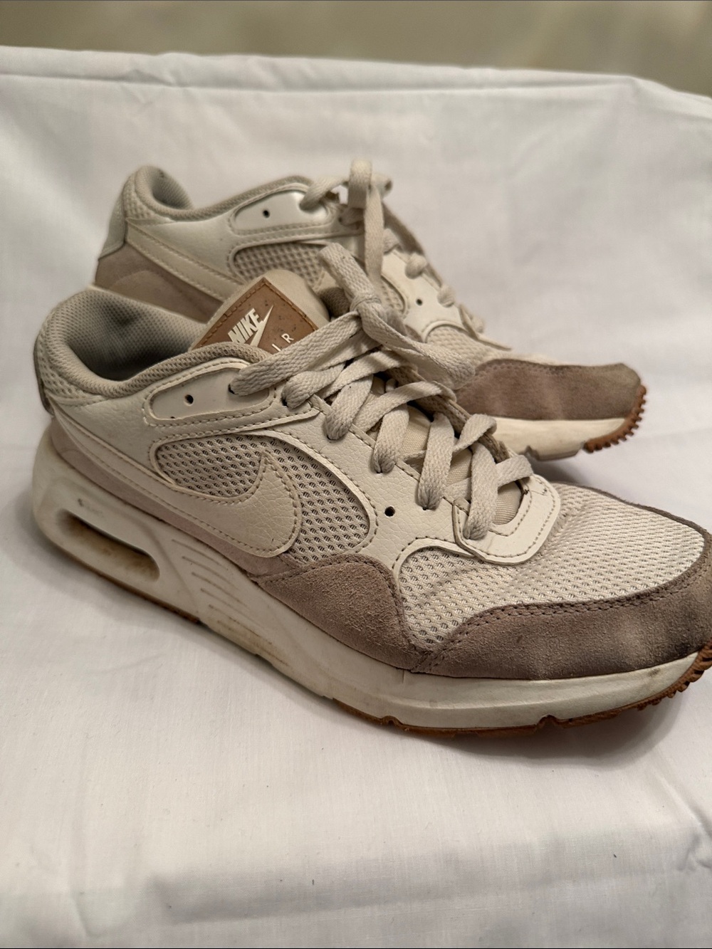 Nike Air Max Neutral Beige and Taupe Runner Sneakers